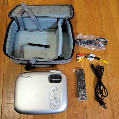 MOOKA Mini Projector 1080P Home Cinema for iOS/Android WiFi 7500L Projector