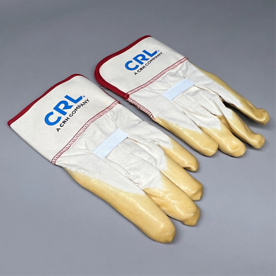 CRL Gauntlet Cuff Smooth Natural Rubber Coating Palm Gloves #12 (new)