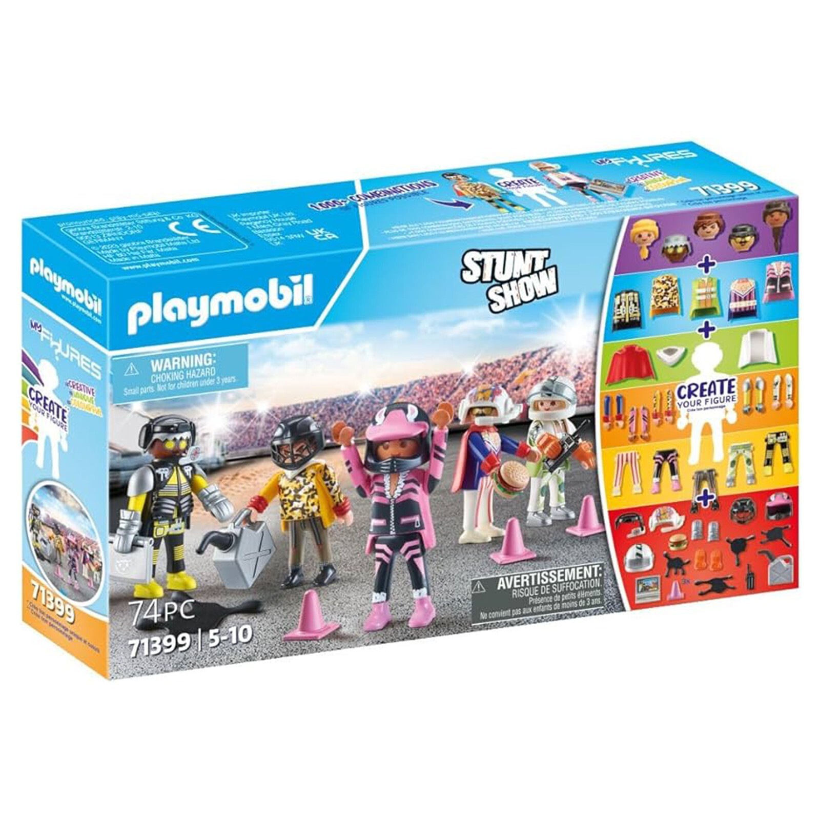 Игровой набор Playmobil My Figures для создания шоу трюков 71399 НОВЫЙ