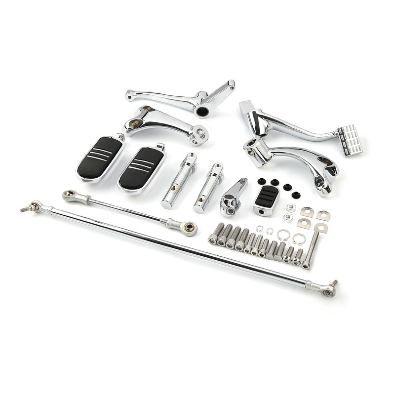 Foot Pegs Forward Control Kit For Harley Sportster XL 883 1200 2004-2013 Chrome