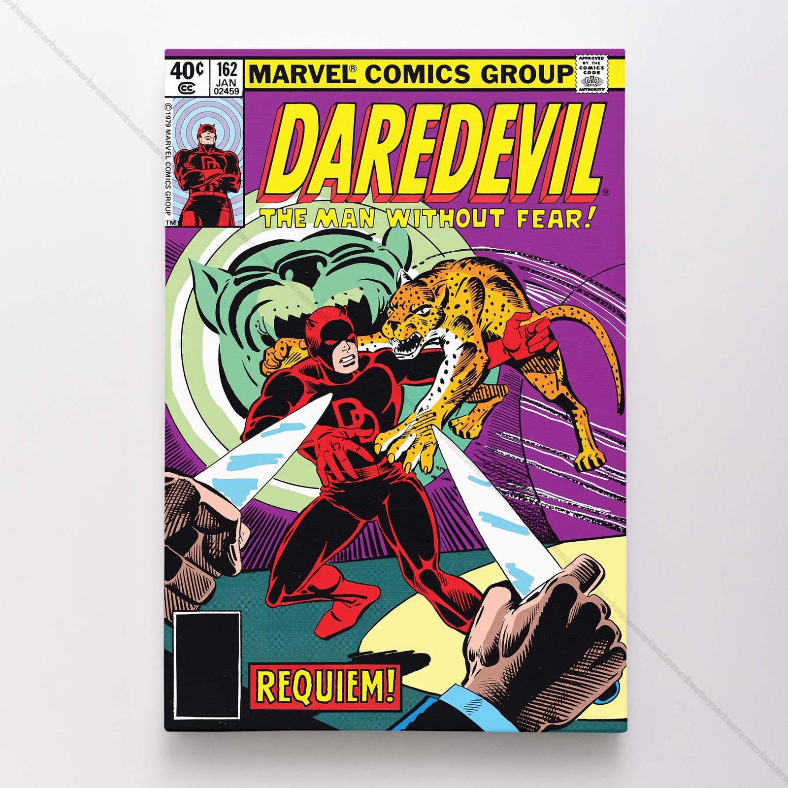 Daredevil Poster Canvas Vol 1 #162 Comic Book Art Print