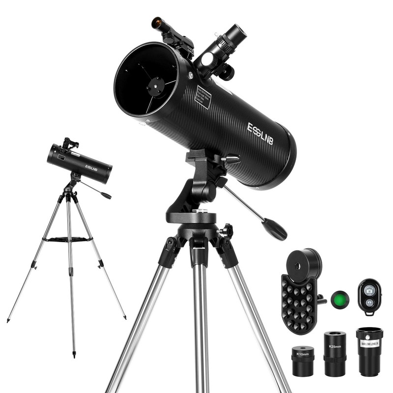 Newtonian Reflector Telescope Astronomical 500114az 150x For Adult Beginner Gift