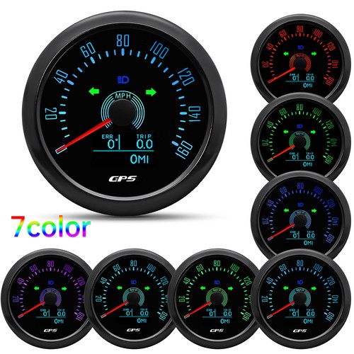 6 Gauge Set 85mm Boat GPS Speedometer 160MPH&Tacho 8000RPM Gauge with Sensor 