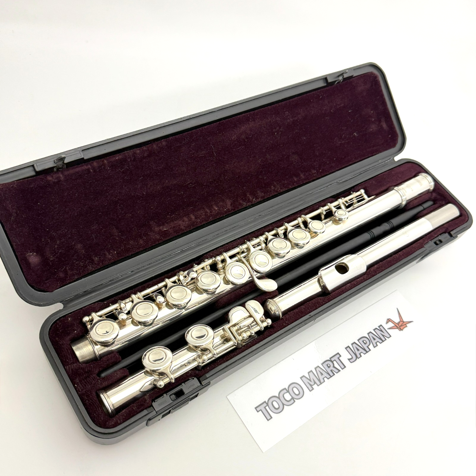 YAMAHA YFL-221 Student Flute Nickel Silver Plated w/Hard Case Fast Ship