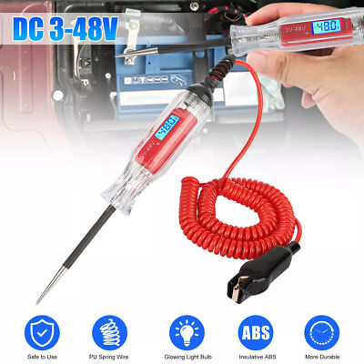 3V-48V Digital Electric Circuit Tester Light Test LCD for Car Boat RV Motorcycle