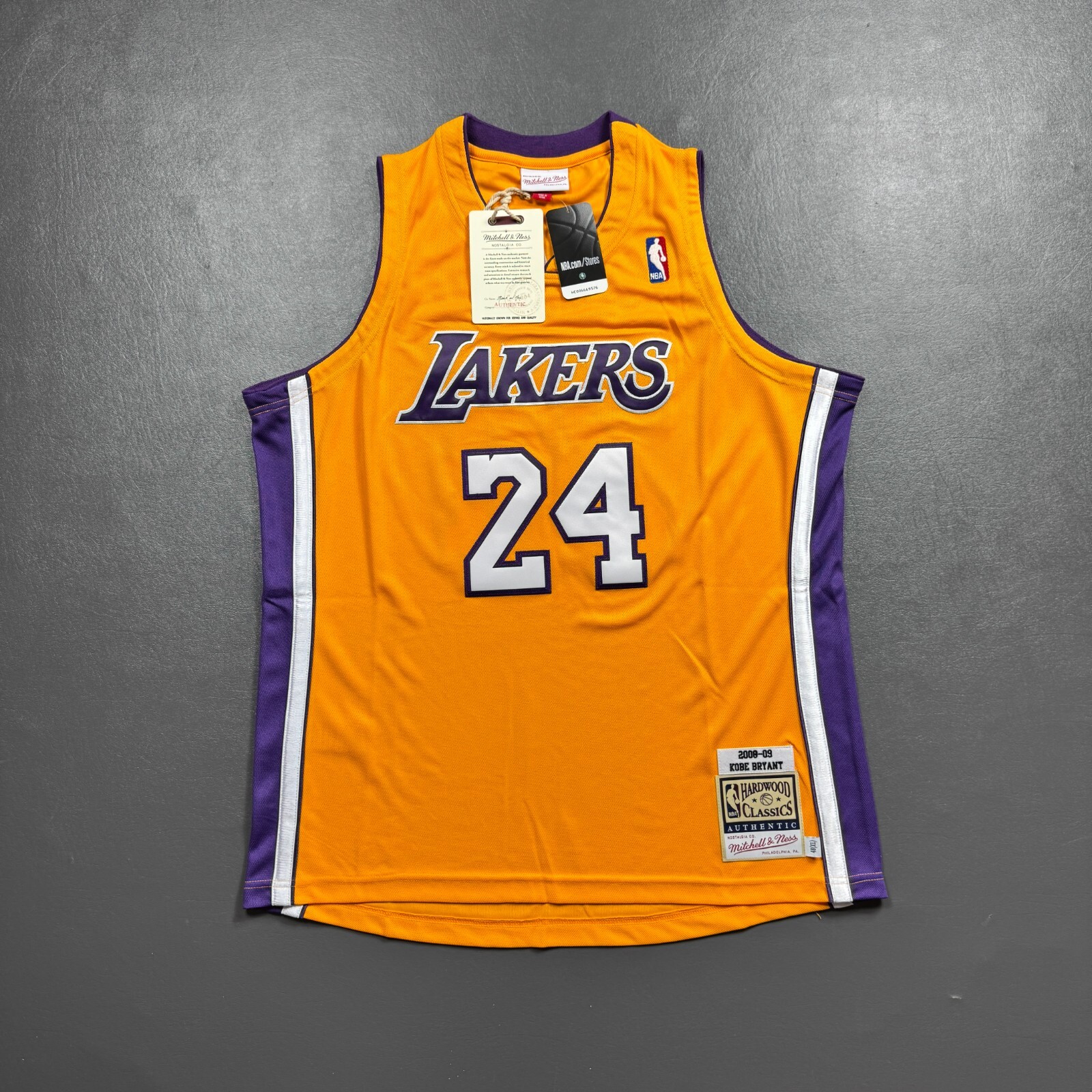 100% Authentic Kobe Bryant Mitchell Ness 08 09 LA Lakers Jersey