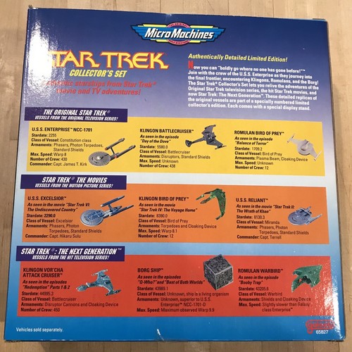 Micro Machines Star Trek Collectors Set - Special Limited Edition - 1993