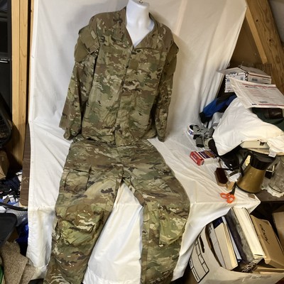 US Army OCP Camo Improved Hot Weather Combat Uniform Coat XL Pants Large X-Long