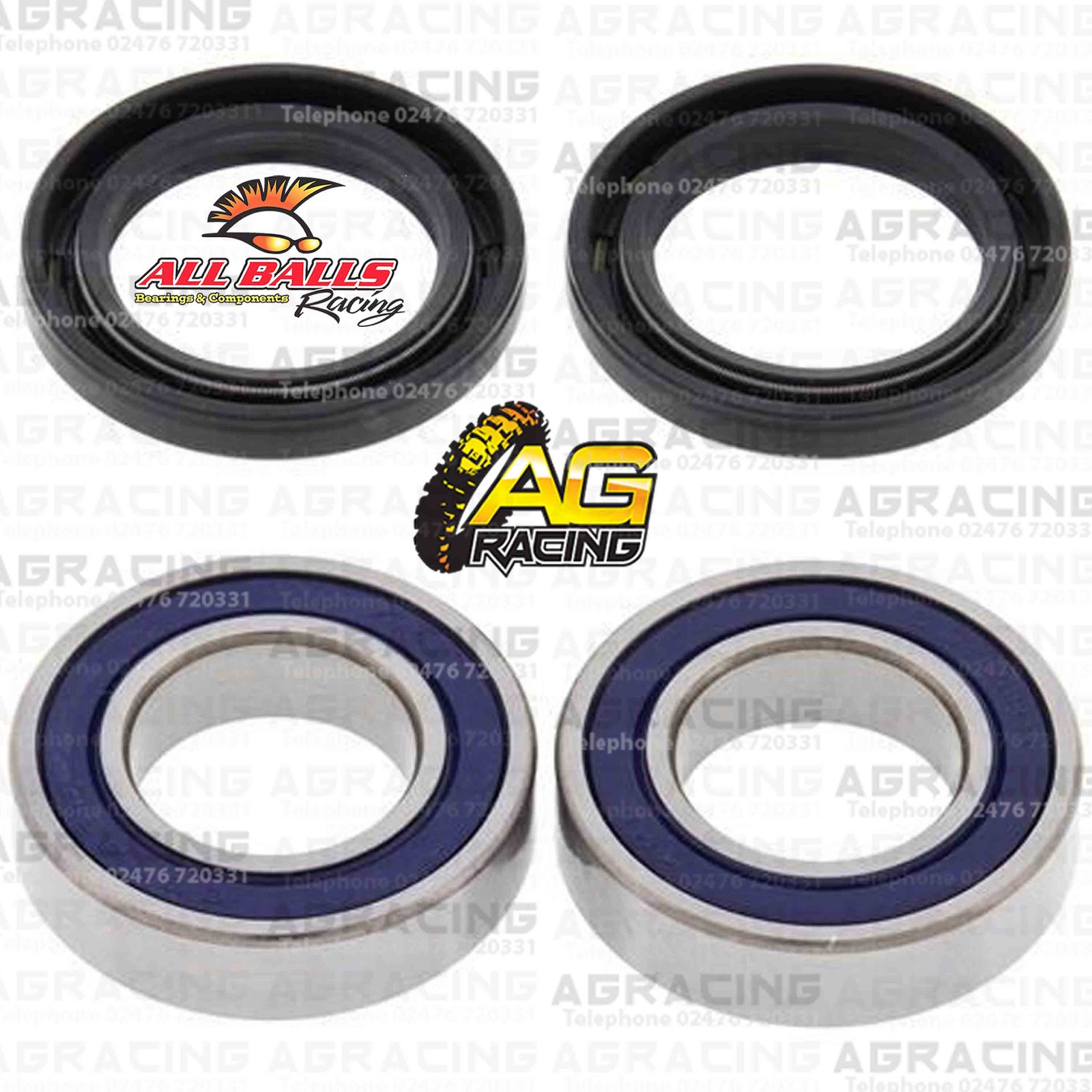 All Balls Front Wheel Bearings & Seals Kit For Suzuki DRZ 400S 2001