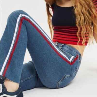 Topshop top striped jeans