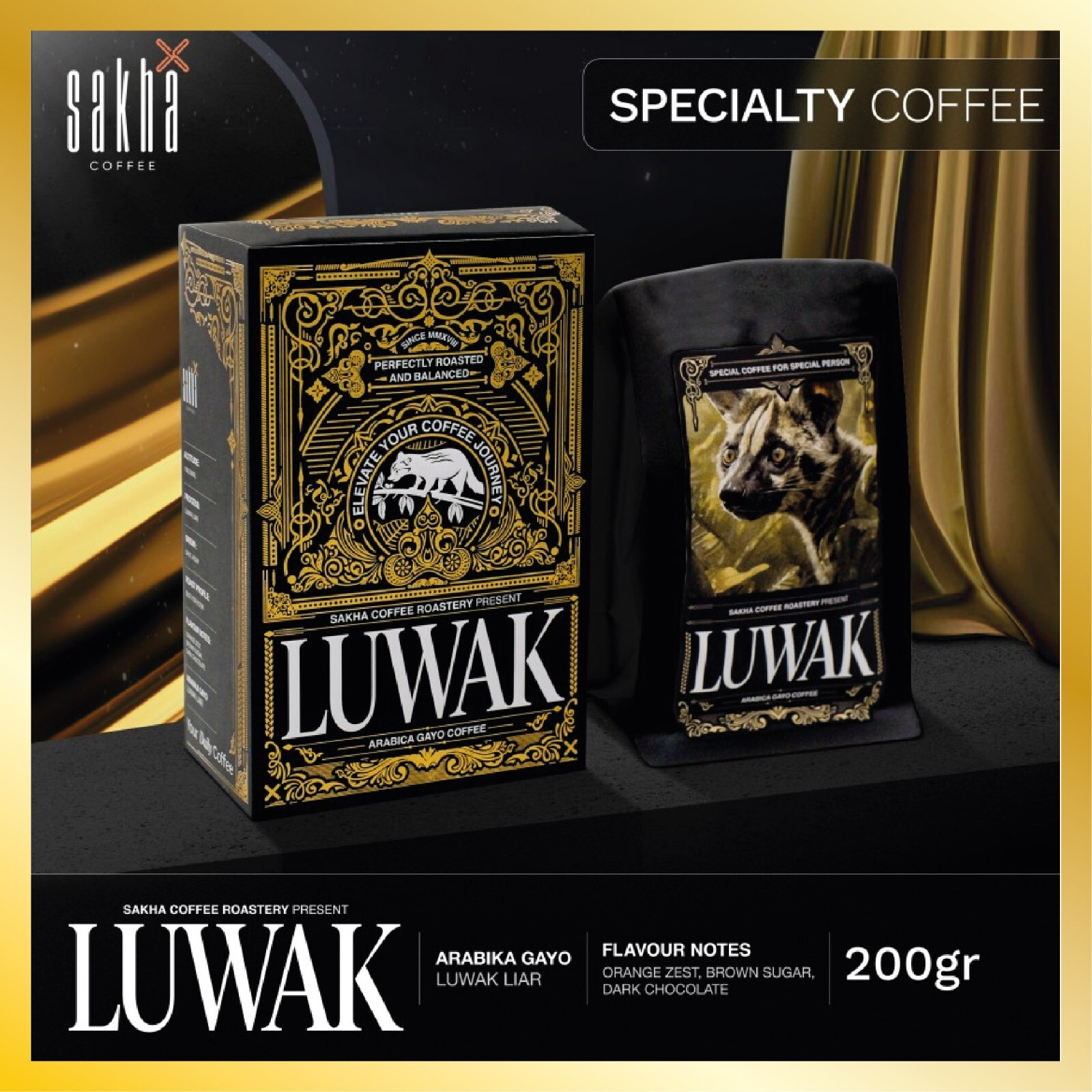 コーヒー ARABICA LUWAK LIAR 200G ARABICA LUWAK LIAR 200G - メルカリ