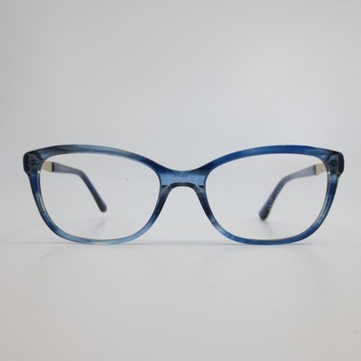 Chelsea Morgan Blue Marble Cat Eye Eyeglass Frames CM 8004 BL 53-17-135