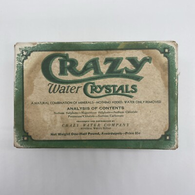 Vintage Crazy Water Crystals Hotel Partially Full Box