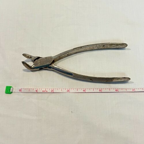 Antique Dental Tool Pliers Pulling Teeth Tooth Forceps Extraction Dentist WSS 34