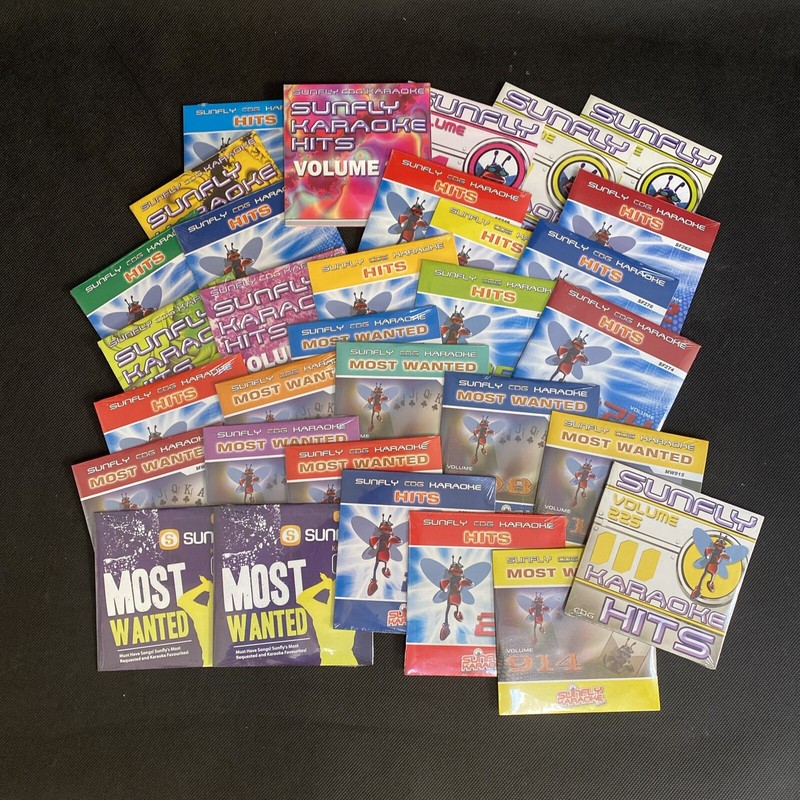 Bundle Offers Sunfly Karaoke Cd+G Discs Brand New (Choose Discs & Quantity)