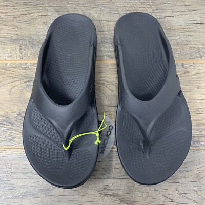 OOFOS Ooriginal Recovery Comfort Thong Sandals | Black   Multiple Sizes