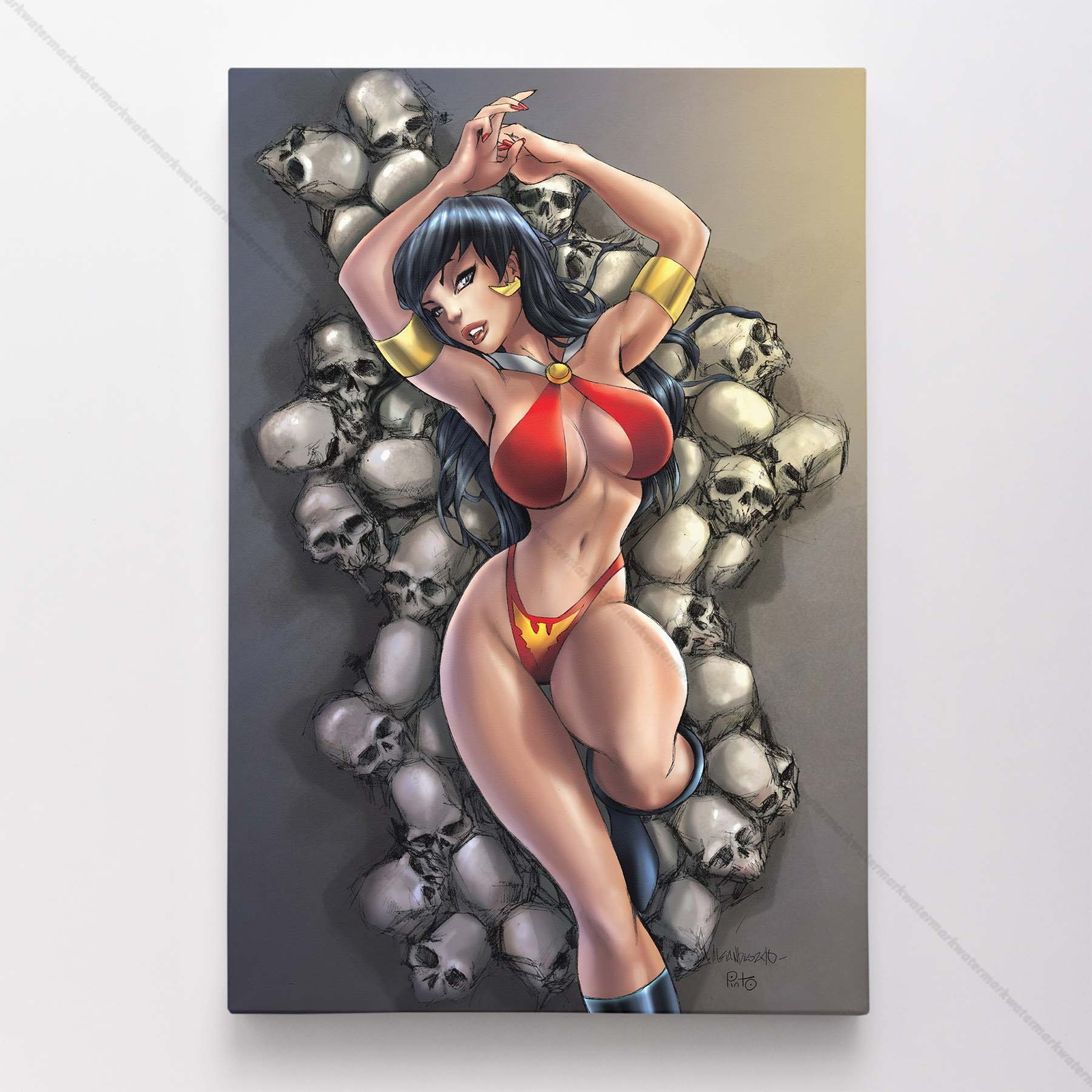 Vampirella Poster Canvas Vampire Comic Book Cover Art Print #213