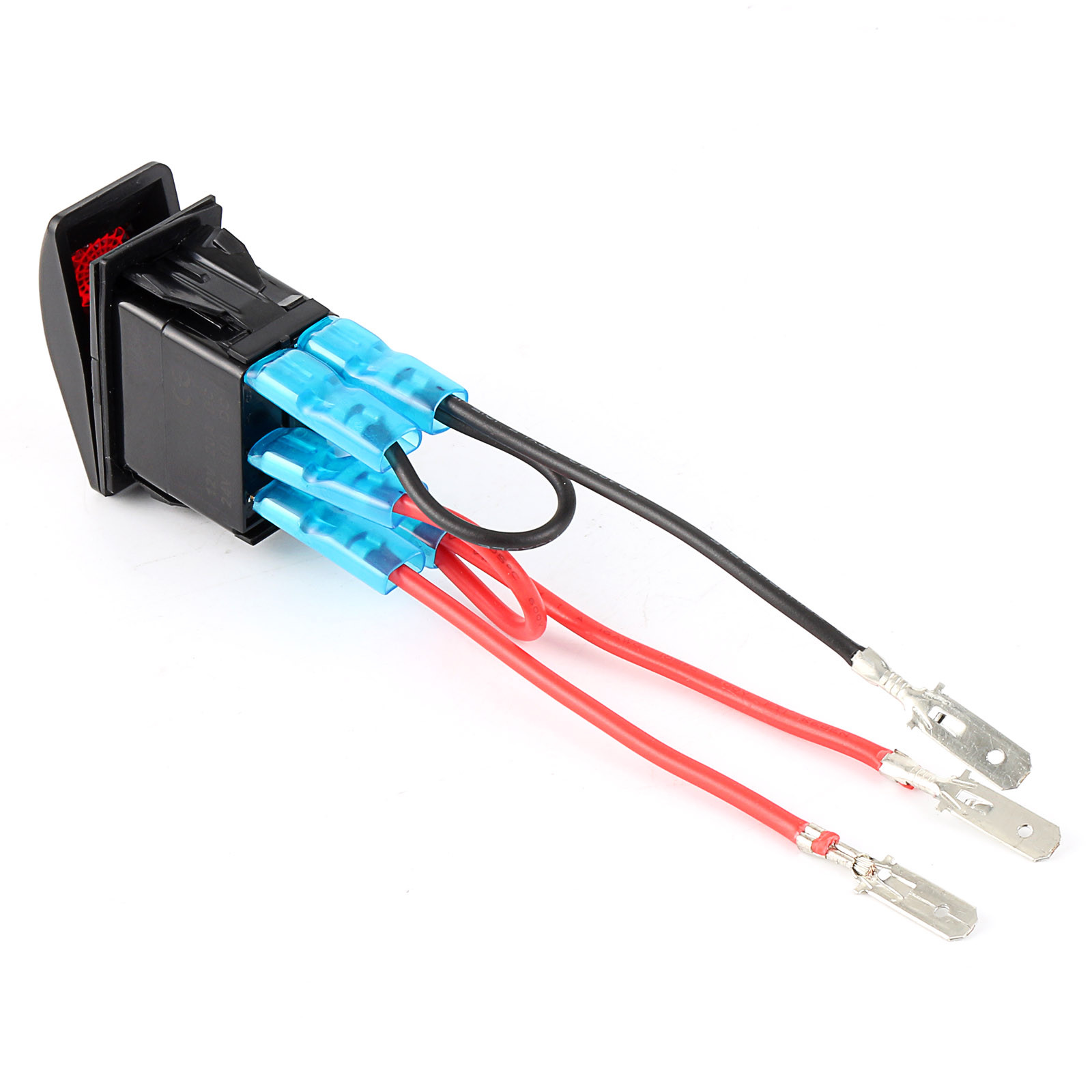 5Pin Laser LED Light Rocker Toggle Switch Jumper Wire Kit ... led rocker switch wiring 