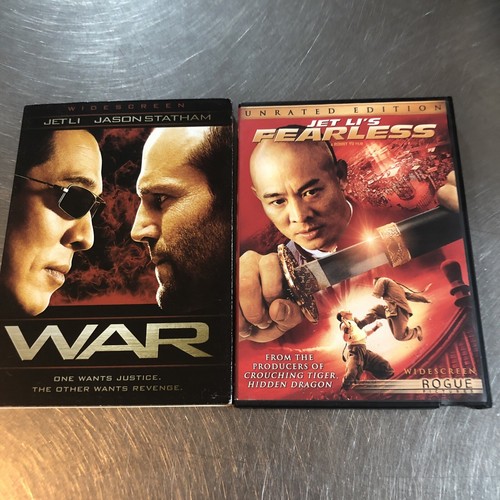 Jet Li - 2 DVDs - War, Fearless - Jason Statham, Ronny Yu