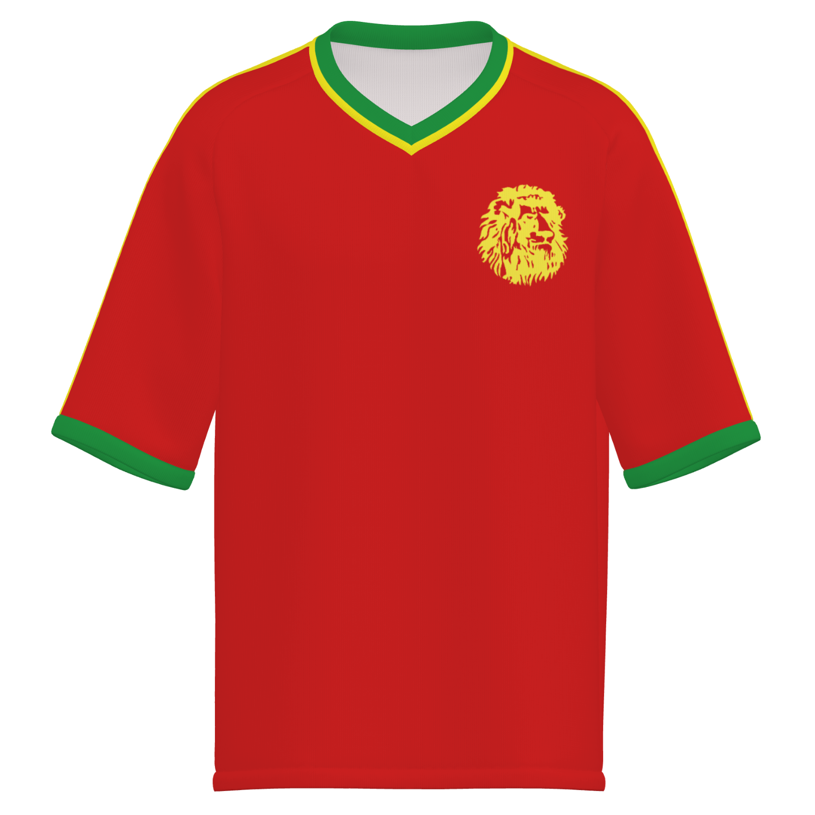 CAMEROUN サッカーシャツ 緑 Vネック CAMEROUN サッカーシャツ 緑 Vネック ウェア
