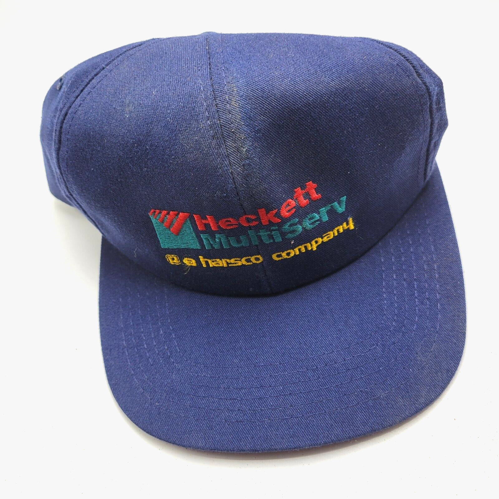 Heckett Multiserv Harsco Company Construction Hat Cap Blue