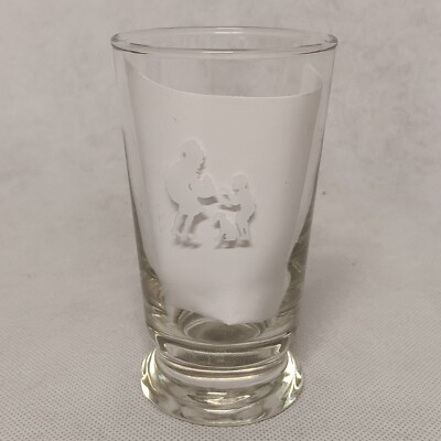 Howard Johnson Hotel Etched Glass Simple Simon And The Pieman