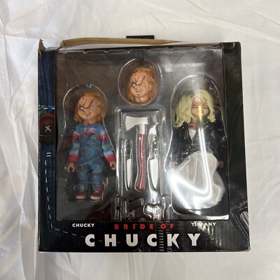 Bride of Chucky and Tiffany Clothed 2 Pack Set Action Figures New NECA REEL TOYS
