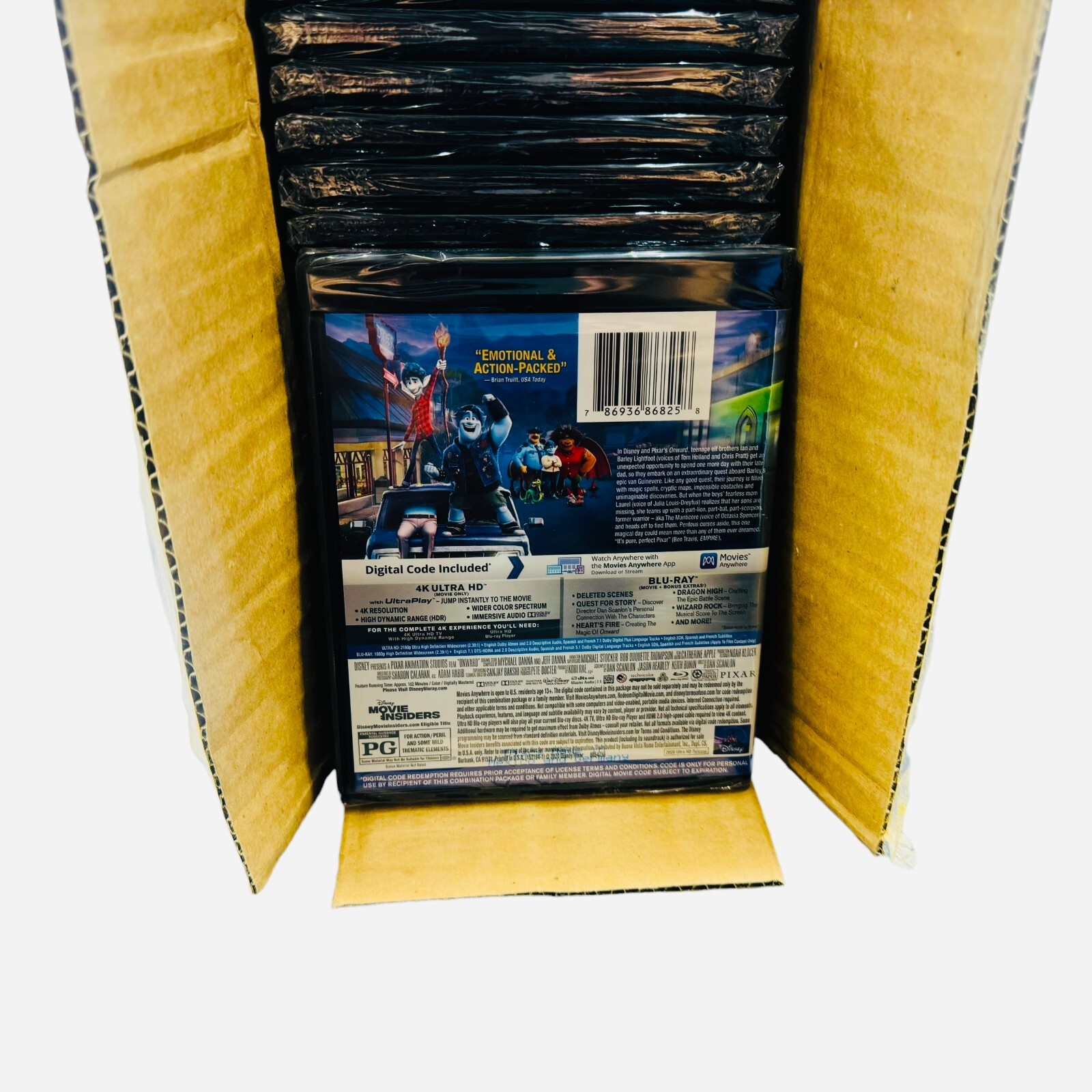 Onward 4K Ultra HD + Blu-ray + Digital Code Lot of 30 New Wholesale - Picture 2 of 2