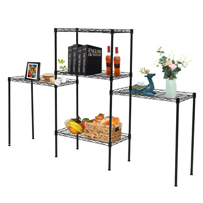 US 5Tier Changeable Adjustable Storage Utility Shelving Home Organizer Wire Rack