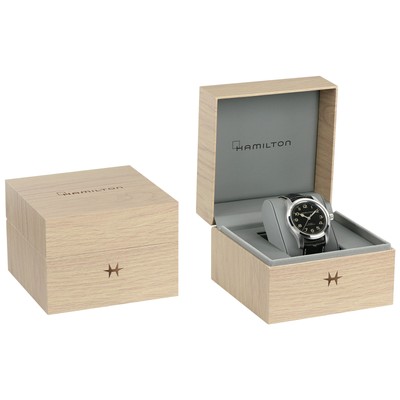 Pre-owned Hamilton - H70605731 - Khaki Field Murph Auto Office Automatic 1 21/32in