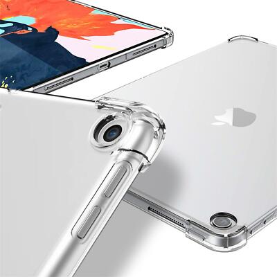 Tasche für Apple iPad Hülle Klar Transparent Schutz TPU Silikon Cover Bumper