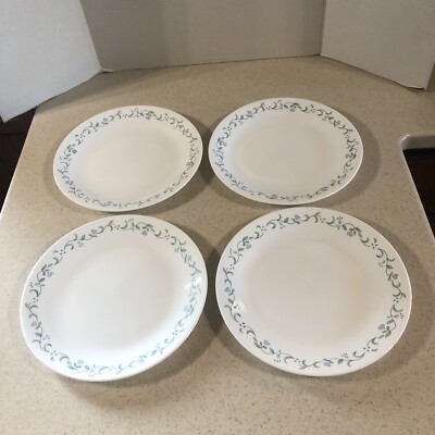CORELLE LIVINGWARE BY CORNING '' COUNTRY COTTAGE '' 10 1/4'' PLATES SET OF 4   NEW