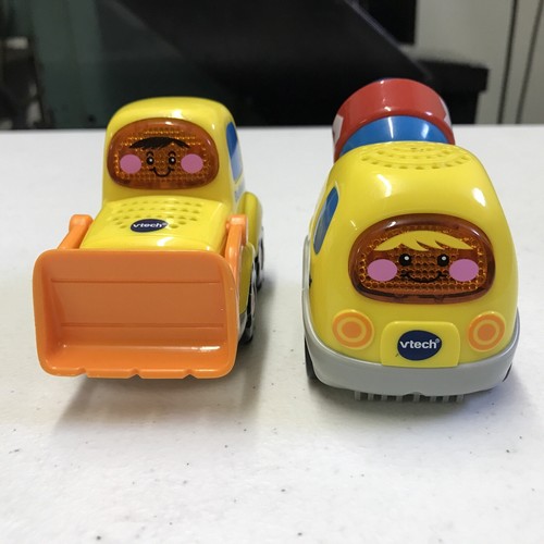 VTech Go Go Smart Wheels Lot of 2 Bulldozer & Cement Mixer V