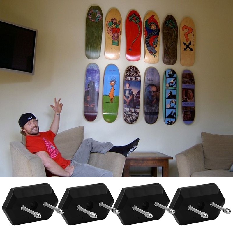 Skateboard Deck Display Floating Wall Mount Skateboard Wall Mounted