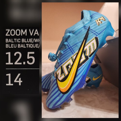 Pre-owned Nike Mens Sz 12.5  Mercurial Zoom Vapor 15 Elite Fg Kylian Mbappe Dr9996-400 In White