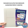 Prime Greetings Father's Day Card For Grandpa, Made in America, Eco-Friendly, Thick Card Stock with Premium Envelope 5in x 7.75in, Packaged in Protective Mailer