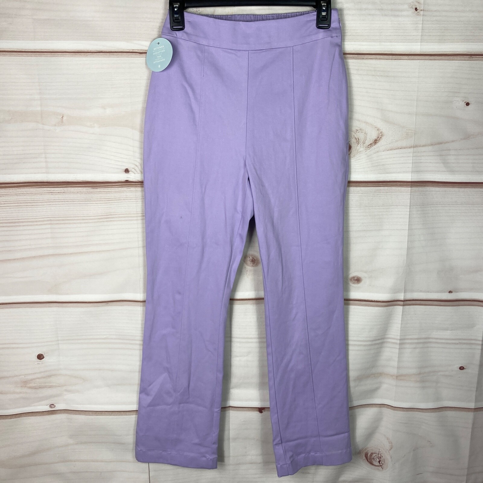 Hill House Pants Womens XS Purple Clare Straight Leg High