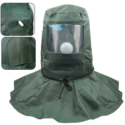 Sand Blasting Hood Cap Anti Wind / Sandblaster Tools Dust Protective Face Shield