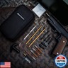 BOOSTEADY Universal Handgun Cleaning kit .22,.357,.38,9mm,.45 Caliber Pistol Cleaning Kit Brush and Jag