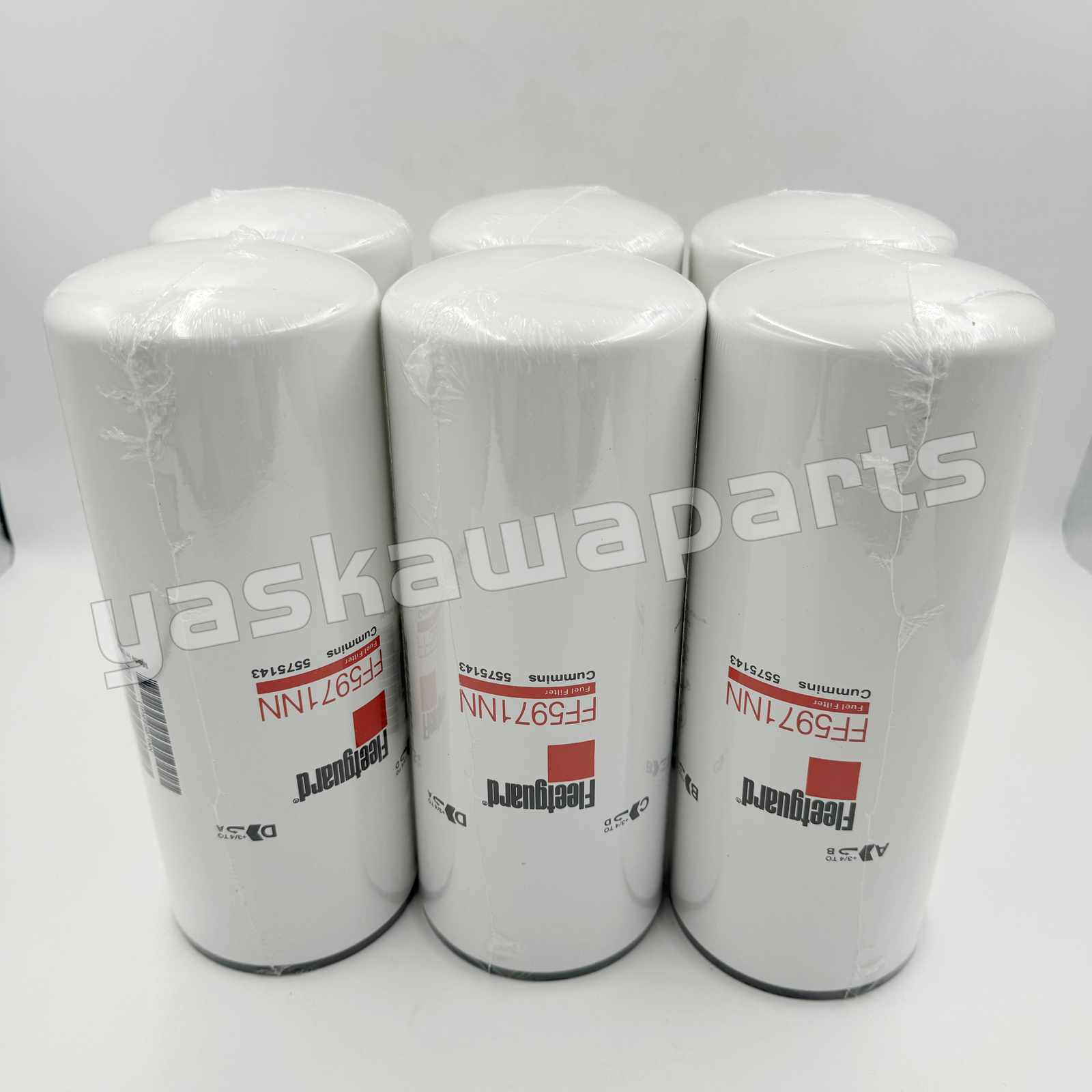 6PCS Fuel Filter FF5971NN 5575143 Fits HD Trucks W/Cummins Engine X15 14.9L