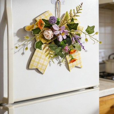 Ghirlanda floreale, regalo ideale, decorazione per porta, camino, giardino,