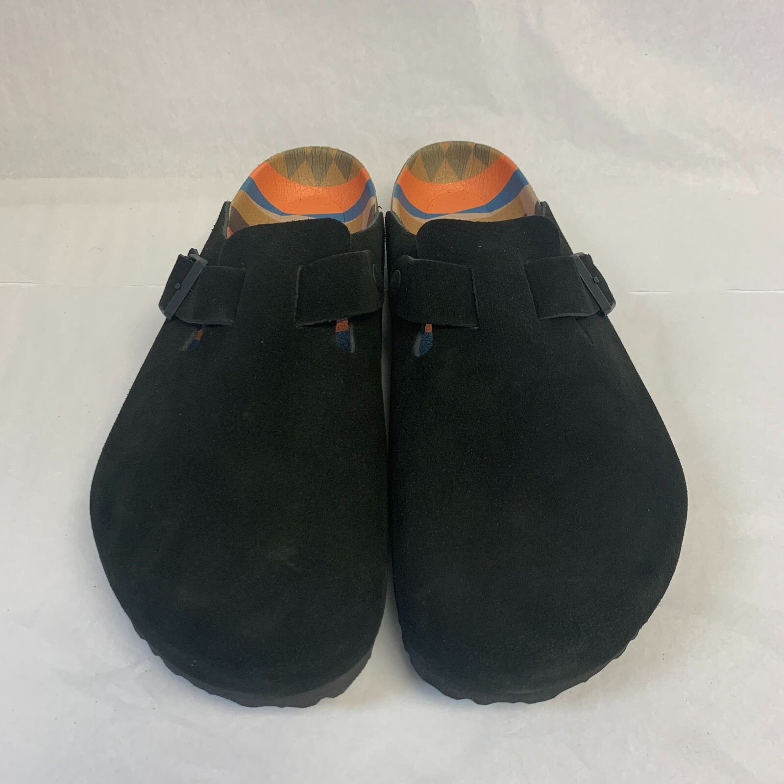 靴 BIRKENSTOCK Boston Black 26cm EU40 Birkenstock Unisex Boston Black Suede Soft Footbed