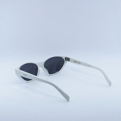 Pre-owned Celine Cl40251u 25a Shiny Ivory/smoke 57-15-140 Sunglasses Authentic In Gray