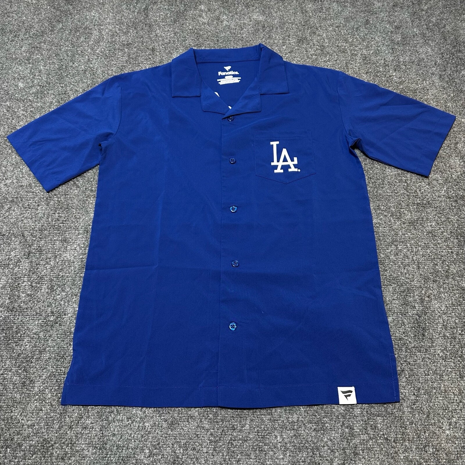 新品未開封！Fanatics MLB Los Angeles Dodgers NEW Los Angeles Dodgers Shirt Mens Small Blue Button Down