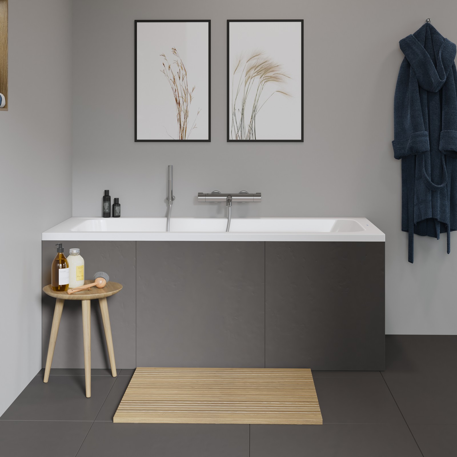 DURAVIT Badewanne D-Code 1600 x 700 mm Weiß Wanne mit Rückenschräge - Bild 2 von 7