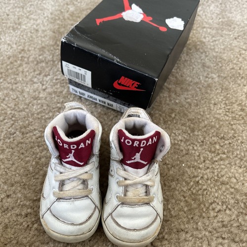 新品 90s ナイキ 1991 INFANT JORDAN COLLECTION Nike Air Jordan 1991 Original Maroon Baby Toddler Shoes Size
