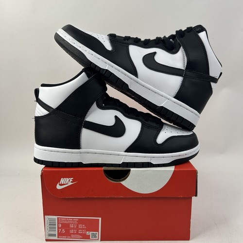 panda3  Nike Dunk High WMNS “Panda/Black White” DD1869-103 Women's 9