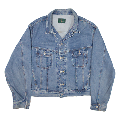 J.CREW Denim Jacket Blue Mens XL eBay