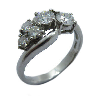 Fine Jewelry 0.33ct Diamond Ring US#7 Accessories PT900 Platinum