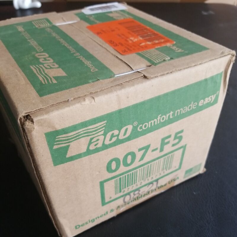 Taco 007-F5 Cast Iron Circulator, 1/25 HP Tested New